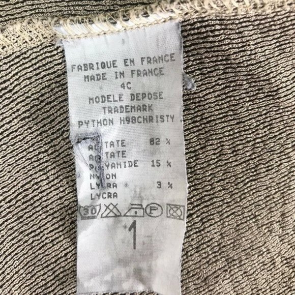 Philippe Adec Maille Beige Python Print Blouse ® - Picture 10 of 10